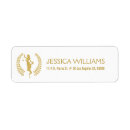 Search for law return address labels Gold