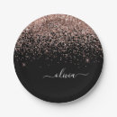 Search for gold glitter plates Black