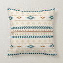 Search for teal and brown cushions Aztec