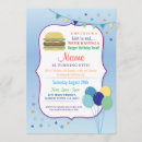 Search for hamburger birthday invitations Burger party