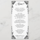 Search for event wedding menus Black