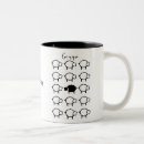 Search for black and white sheep mugs Ewe