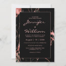 Search for marble wedding invitations Black gold