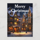 Search for village scene postcards Watercolor