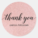 Search for pink glitter thank you stickers Modern