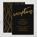 Search for black and gold reception invitations Typography