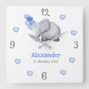 Search for elephant nursery clocks Blue