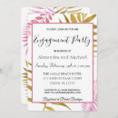 Search for floral engagement party invitations Pink