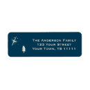Search for blue rustic return address labels Star