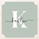 Search for sage green coasters Elegant