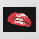 Search for hot lips postcards Red
