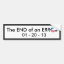 Search for end of an error bumper stickers Barack
