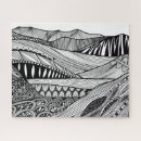 Search for black and white abstract art puzzles Landscape