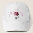 Search for white rose hats Typography