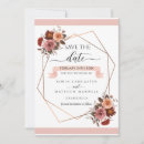 Search for burgundy floral save the dates Marsala