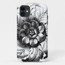 Search for black and white flower design iphone cases For her
