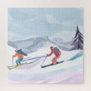 Search for skiing puzzles Sunset