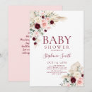Search for burgundy baby shower invitations Elegant