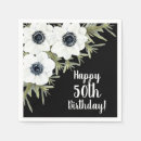 Search for black floral napkins Fifty and fabulous