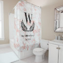 Search for rose gold marble shower curtains Pink