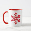 Search for red white snowflakes mugs Simple