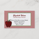 Search for red apple business cards Back to school