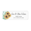 Search for sunflower return address labels weddings Modern