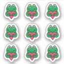 Search for frog valentine stickers Animal