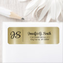 Search for metal return address labels Elegant