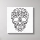 Search for tangled canvas prints Skull
