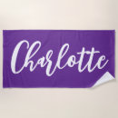 Search for purple beach towels Calligraphy