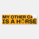 Search for my other car is bumper stickers Equestrian