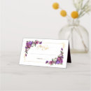 Search for floral wedding place cards Purple