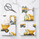 Search for excavator wrapping paper Dump truck