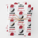 Search for christmas golf wrapping paper Xmas