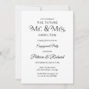 Search for typographie engagement party invitations Script