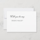 Search for winter wedding bridesmaid cards Black and white