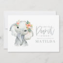 Search for purple elephant baby shower invitations Floral