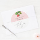 Search for strawberry wedding stickers Elegant