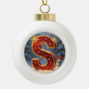 Search for letter s christmas tree decorations Initial