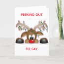 Search for no peeking christmas cards Reindeer