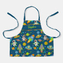 Search for outer space aprons Rocket ship
