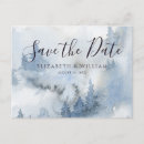Search for winter save the dates Pine forest