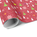 Search for red and green christmas wrapping paper White