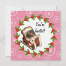 Search for animals christmas invitations Holly