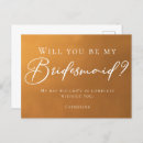 Search for will you be my bridesmaid postcards Minimalist