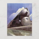 Search for art deco train postcards Vintage