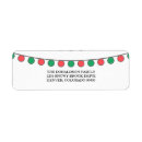 Search for string lights return address labels Typography