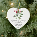 Search for mistletoe christmas tree decorations Elegant script typography