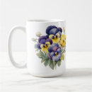 Search for pansy flower mugs Blue